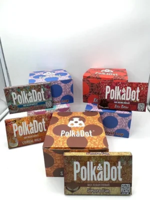 a picture of Polkadot chocolate bar